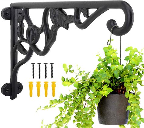 metal plant hanger bracket|brackets for hanging plants outdoors.